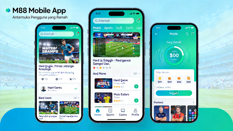 M88 Mobile App - Antarmuka Pengguna yang Ramah